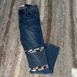 Miss Me Vintage Skinny Jeans-Embroidered Moto -Size 29-